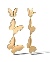 Jessica Simpson Butterfly Dangle Earrings