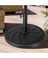 Sugift 40LBS 21.5Inch Round Outdoor Umbrella Base