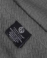 Superior Nobel Cotton Jacquard Dobby Weave Textured Chevron Lightweight Woven Throw, 50" x 60"