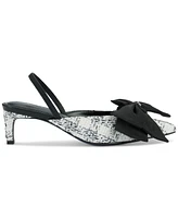 Karl Lagerfeld Paris Women's Sharla Bow Slingback Pumps