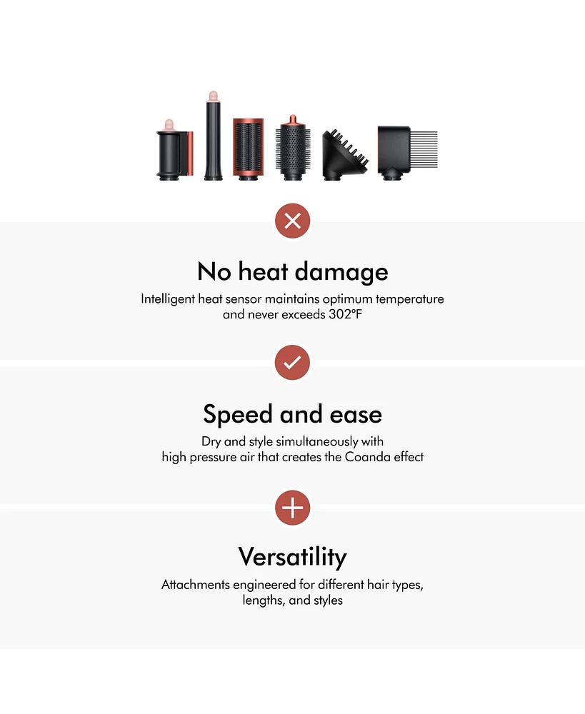 Dyson Special Edition Airwrap Multi-Styler Complete Long Diffuse for Curly and Coily Hair | Strawberry Bronze/Blush Pink
