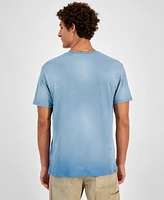 Guess Men's Short Sleeve Arched Logo Crewneck T-Shirt