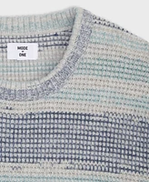 Mode of One Men's Relaxed-Fit Stripe Crewneck Sweater, Created for Macy's