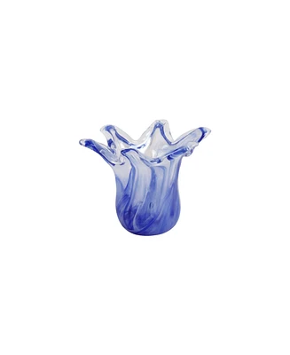 Vietri Onda Glass Cobalt Petite Vase