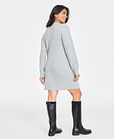 On 34th Women's Ribbed Crewneck Sweater Dress, Created for Macy's