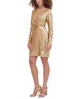 Siena Women's Sequined Rosette Cutout Dress