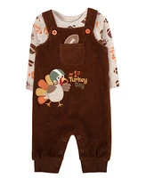 Baby Essentials Boy My 1st Turkey Day Overall, 2 Piece Set