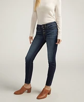 Silver Jeans Co. Women's Suki Mid-Rise Curvy-Fit Skinny