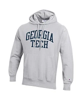 Champion Men's Georgia Tech Yellow Jackets Team Arch Reverse Weave Pullover Hoodie