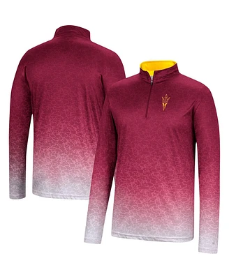 Colosseum Men's Maroon Arizona State Sun Devils Walter Quarter-Zip Windshirt