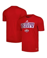 Adidas Men's Red Orlando City Sc 2024 Jersey Hook Aeroready T-Shirt