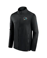 Fanatics Men's Black San Jose Sharks Authentic Pro Full-Zip Jacket