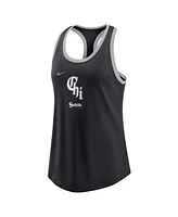 Nike Women's Black Chicago White Sox City Connect Tri-Blend Tank Top