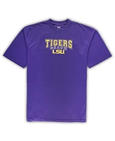 Profile Men's Purple Lsu Tigers Big Tall 2-Pack T-Shirt Flannel Pants Set