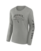 Fanatics Women's Gray/Black Chicago White Sox T-Shirt Combo Pack