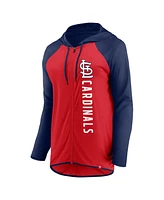 Fanatics Women's Red/Navy St. Louis Cardinals Forever Fan Full-Zip Hoodie Jacket