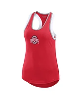 Wear by Erin Andrews Women's Scarlet Ohio State Buckeyes Open Hole Razorback Tank Top