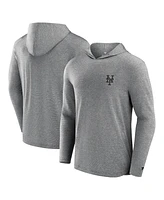 Fanatics Men's Gray New York Mets Front Office Tech Lightweight Hoodie T-Shirt