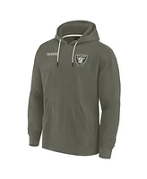 Fanatics Men's and Women's Olive Las Vegas Raiders Elements Super Soft Fleece Pullover Hoodie