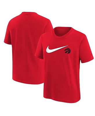 Nike Big Boys and Girls Red Toronto Raptors Swoosh T-Shirt
