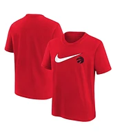 Nike Big Boys and Girls Red Toronto Raptors Swoosh T-Shirt