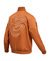 Pro Standard Men's Brown Baltimore Orioles Paint The City Twill Full-Zip Jacket