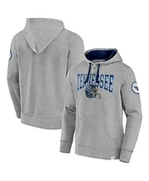 Fanatics Men's Heather Gray Tennessee Titans Label Maker Pullover Hoodie