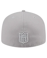 New Era Men's Gray Pittsburgh Steelers Color Pack 59FIFTY Fitted Hat