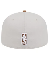 New Era Men's Cream/Tan Boston Celtics Color Pack 59FIFTY Fitted Hat