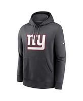 Nike Men's Anthracite New York Giants Club Logo Pullover Hoodie