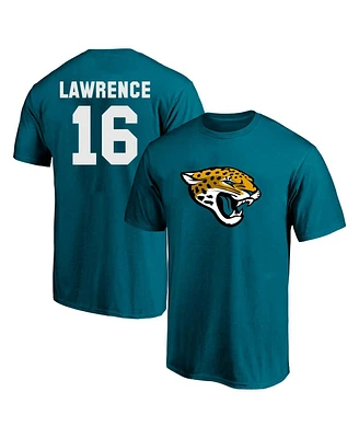 Fanatics Men's Trevor Lawrence Teal Jacksonville Jaguars Big Tall Player Name Number T-Shirt