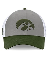 Top of the World Men's Gray Iowa Hawkeyes Oht Military Appreciation Badge Trucker Adjustable Hat