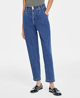 On 34th Women's Pleated Tapered-Leg Jeans, Created for Macy's