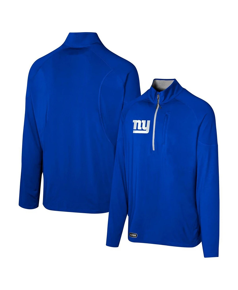 Outerstuff Men's Royal New York Giants Grind Iron Quarter-Zip Top