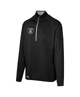 Outerstuff Men's Black Las Vegas Raiders Grind Iron Quarter-Zip Top