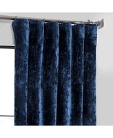 Half Price Drapes Sapphire Blue Lush Crush Velvet Room Darkening Curtain
