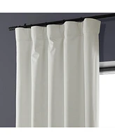 Half Price Drapes Off White Performance Linen Hotel Blackout Curtain