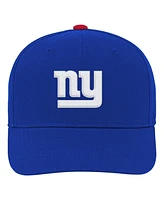 Outerstuff Big Boys and Girls Royal New York Giants Team Pre-Curved Adjustable Hat