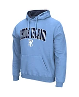 Colosseum Men's Light Blue Rhode Island Rams Arch & Logo 3.0 Pullover Hoodie