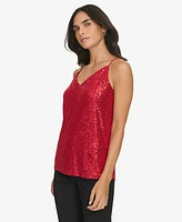 Calvin Klein Women's V-Neck Sequin Camisole