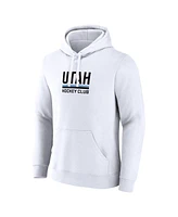 Fanatics Men's White Utah Hockey Club Secondary Logo Pullover Hoodie