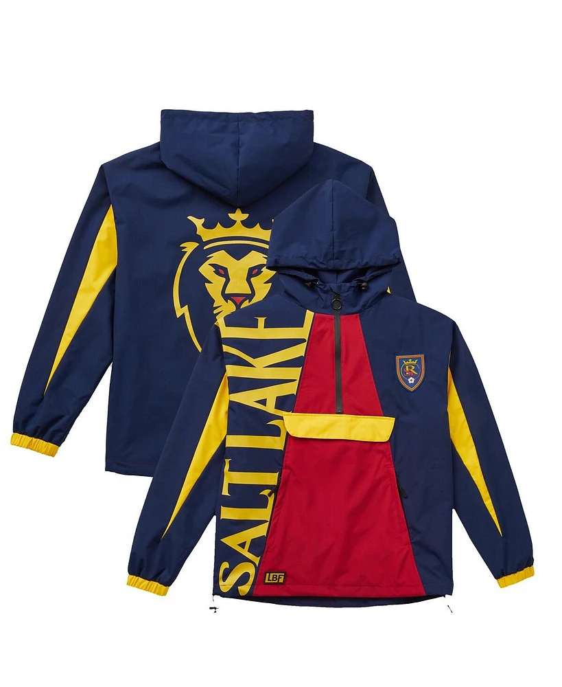 Live Breathe Futbol Men's and Women's Blue Real Salt Lake Tekker Half-Zip Anorak Jacket