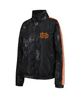 The Wild Collective Women's Black Houston Dynamo Fc Full-Zip Track Jacket