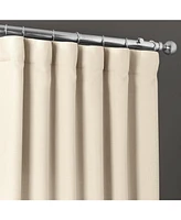 Half Price Drapes Parchment Cream Italian Faux Linen Room Darkening Curtain