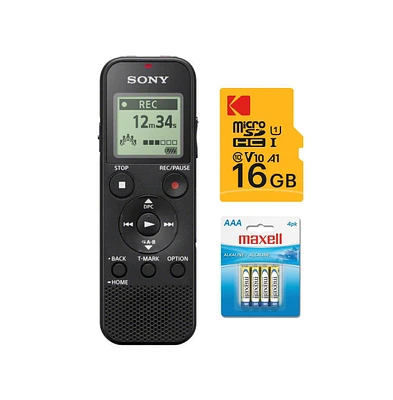 Sony Px Series Icd-PX370 Mono Digital Voice Recorder Bundle