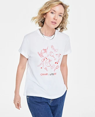 On 34th Women's Charcuterie Graphic T-Shirt, Created for Macy's