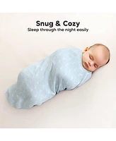 KeaBabies 4pk Muslin Swaddle Blankets for Baby Boys, Girls - Blankets, Swaddles Newborns
