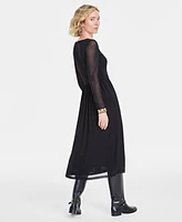 On 34th Women's Mesh Midi Dress, Created for Macy's