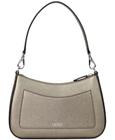 Lauren Ralph Women's Crosshatch Leather Medium Danni Shoulder Bag