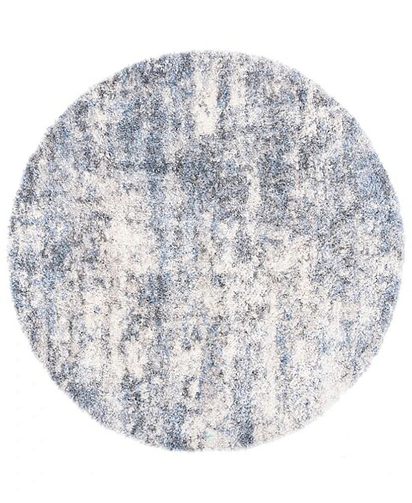 Safavieh Berber Shag 100 BER274B 6'7"x6'7" Round Area Rug